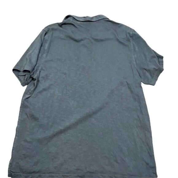 J. Crew Garment Dyed Slub Cotton Polo 100% Cotton Charcoal Men's Size XXL - Picture 5 of 9
